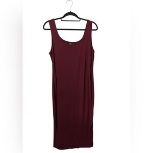 Maternity burgundy bodycon dress size extra large